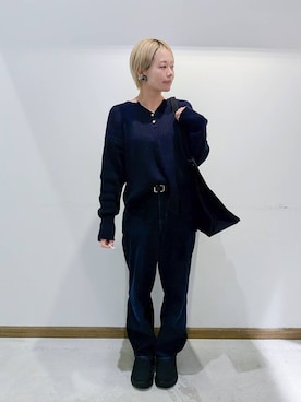 のみ子さん（レディース・154cm）の冬コーディネート