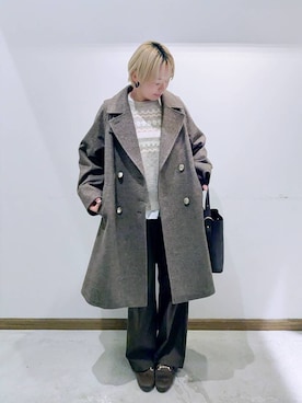 のみ子さん（レディース・154cm）の冬コーディネート