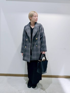 「アイテム（ブーツ）」を使った、のみ子さん（レディース・154cm・30代）の冬コーディネート