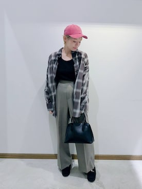 「アイテム（タンクトップ）」を使った、のみ子さん（レディース・154cm・30代）の秋コーディネート