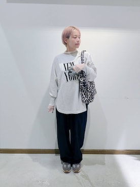 「LIFE（ライフ）のアイテム」を使った、のみ子さん（レディース・154cm）の秋コーディネート