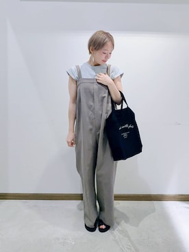「アイテム（オールインワン・サロペット）」を使った、のみ子さん（レディース・154cm・30代）の夏コーディネート