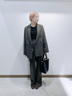 「アイテム（テーラードジャケット）」を使った、のみ子さん（レディース・154cm・30代）の秋コーディネート