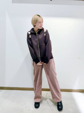 のみ子さん（レディース・154cm）の冬コーディネート