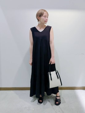 「アイテム（ワンピース）」を使った、のみ子さん（レディース・154cm・30代）の夏コーディネート