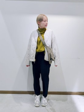 「アイテム（ブルゾン）」を使った、のみ子さん（レディース・154cm・30代）の秋コーディネート