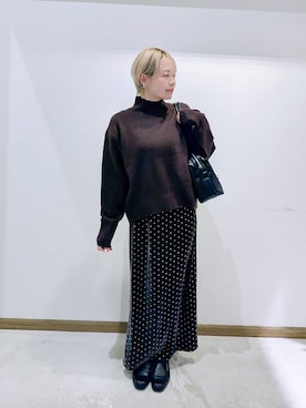 のみ子さん（レディース・154cm）の冬コーディネート