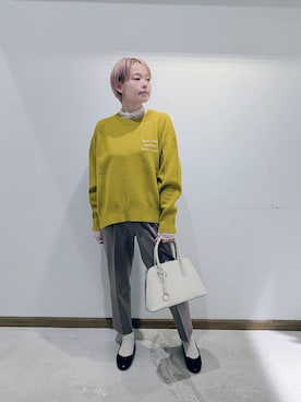 「アイテム（バレエシューズ）」を使った、のみ子さん（レディース・154cm・30代）の秋コーディネート