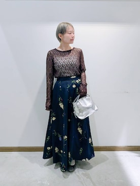 「WING（ウイング）のアイテム」を使った、のみ子さん（レディース・154cm）の春コーディネート