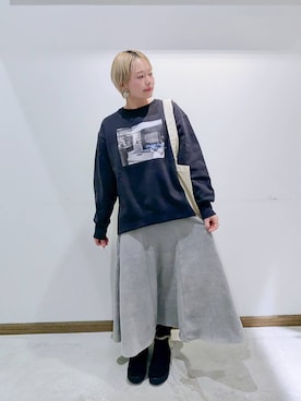 のみ子さん(レディース・154cm)の冬コーディネート