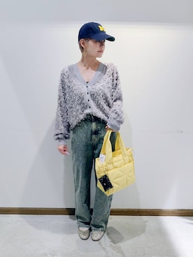 「撥水」｜「アイテム（デニムパンツ）」を使った、のみ子さん（レディース・154cm）の秋コーディネート