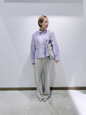 「GLOBAL WORK（グローバルワーク）のアイテム（トップス）」を使った、のみ子さん（レディース・154cm）の秋コーディネート