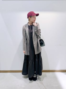 「GLOBAL WORK（グローバルワーク）のアイテム（帽子）」を使った、のみ子さん（レディース・154cm）の夏コーディネート