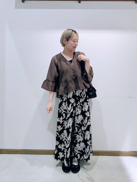 「GLOBAL WORK（グローバルワーク）のアイテム」を使った、のみ子さん（レディース・154cm）の夏コーディネート