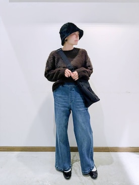 のみ子さん(レディース・154cm)の冬コーディネート