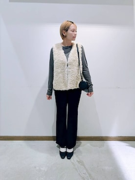 「GLOBAL WORK（グローバルワーク）のアイテム（ジャケット/アウター）」を使った、のみ子さん（レディース・154cm）の秋コーディネート