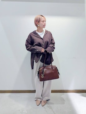 「撥水」｜のみ子さん（レディース・154cm）の秋コーディネート