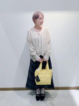 「アイテム（タンクトップ）」を使った、のみ子さん（レディース・154cm・30代）の秋コーディネート