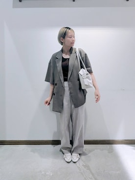 のみ子さん(レディース・154cm)の春コーディネート
