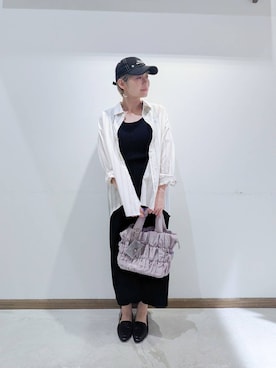 「GLOBAL WORK（グローバルワーク）のアイテム（帽子）」を使った、のみ子さん（レディース・154cm）の夏コーディネート