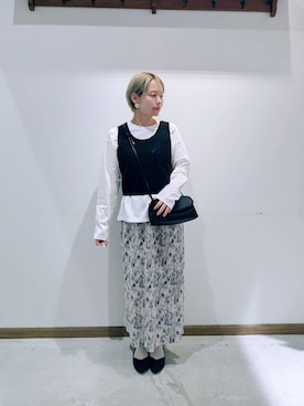 「GLOBAL WORK（グローバルワーク）のアイテム（シューズ）」を使った、のみ子さん（レディース・154cm）の春コーディネート