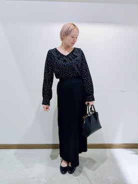 のみ子さん（レディース・154cm）の冬コーディネート