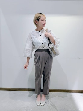 「アイテム（その他ヘアアクセサリー）」を使った、のみ子さん（レディース・154cm）の秋コーディネート