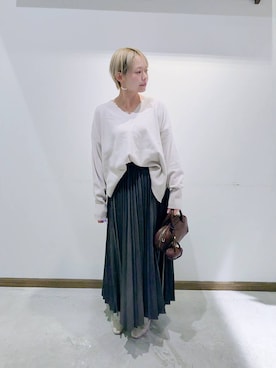 のみ子さん（レディース・154cm）の冬コーディネート