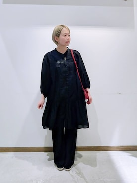 「アイテム（その他トップス）」を使った、のみ子さん（レディース・154cm）の春コーディネート