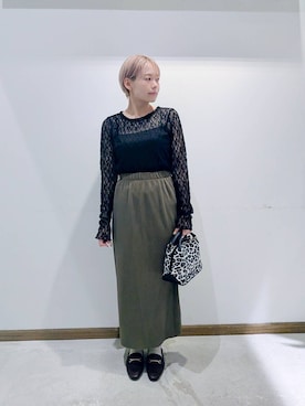 「アイテム（キャミソール）」を使った、のみ子さん（レディース・154cm・30代）の秋コーディネート