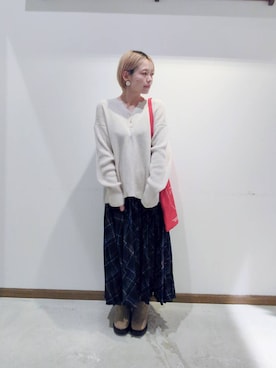 のみ子さん（レディース・154cm）の冬コーディネート