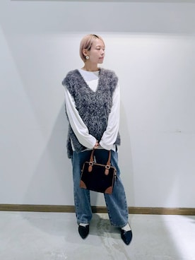 「撥水」｜のみ子さん（レディース・154cm）の秋コーディネート