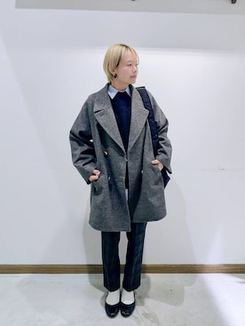 「GLOBAL WORK（グローバルワーク）のアイテム（トップス）」を使った、のみ子さん（レディース・154cm）の冬コーディネート