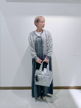 「アイテム（オールインワン・サロペット）」を使った、のみ子さん（レディース・154cm・30代）の秋コーディネート