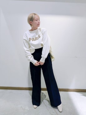 「アイテム（パンプス）」を使った、のみ子さん（レディース・154cm・30代）の冬コーディネート