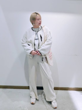 「アイテム（スニーカー）」を使った、のみ子さん（レディース・154cm・30代）の冬コーディネート