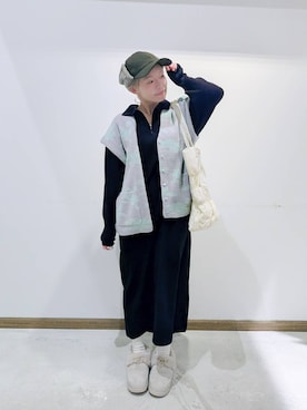 「アイテム（その他シューズ）」を使った、のみ子さん（レディース・154cm）の冬コーディネート