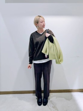 のみ子さん（レディース・154cm）の冬コーディネート