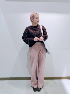 のみ子さん（レディース・154cm）の冬コーディネート