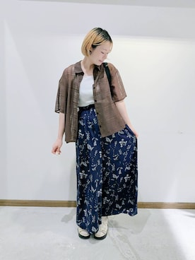 「アイテム（パンツ）」を使った、のみ子さん（レディース・154cm・30代）の夏コーディネート