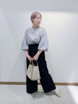 「アイテム（バレエシューズ）」を使った、のみ子さん（レディース・154cm・30代）の秋コーディネート