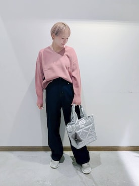 「アイテム（スウェット）」を使った、のみ子さん（レディース・154cm・30代）の秋コーディネート