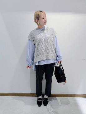 のみ子さん（レディース・154cm・30代）の秋コーディネート