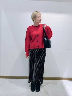 のみ子さん（レディース・154cm）の冬コーディネート