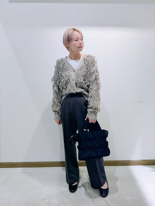 24ss drawer フリンジケーブルカーディガン GLOBAL WORK（グローバルワーク） カーディガン フリンジケーブル