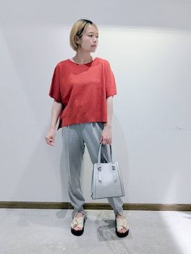 「アイテム（パンツ）」を使った、のみ子さん（レディース・154cm・30代）の夏コーディネート