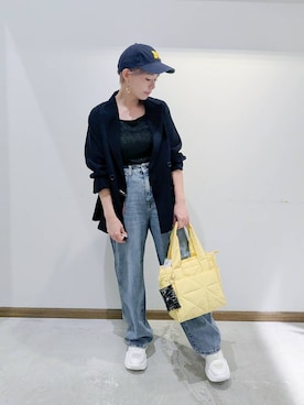 「アイテム（トートバッグ）」を使った、のみ子さん（レディース・154cm・30代）の秋コーディネート