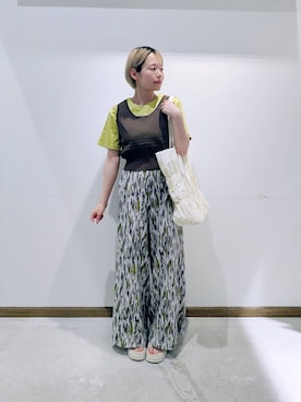 「GLOBAL WORK（グローバルワーク）のアイテム（トップス）」を使った、のみ子さん（レディース・154cm）の夏コーディネート