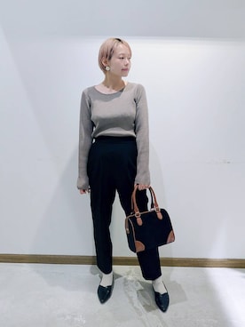 「アイテム（パンプス）」を使った、のみ子さん（レディース・154cm・30代）の秋コーディネート