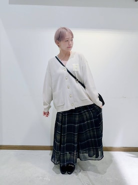 「アイテム（ローファー）」を使った、のみ子さん（レディース・154cm・30代）の秋コーディネート